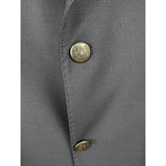 Alessandro Dell'Acqua Navy Suit Jacket 53 Wool Stretch 2-Button Blazer Italy - Picture 4 of 11